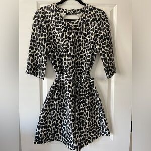 Kate Spade Leopard Fit and Flare Dress size 4
